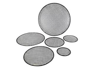 Metal Speaker Grille with PVC Trim in a Choice of Size from 6